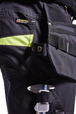 Pantalon maintenance +stretch avec poches flottantes Blåkläder 1496 Noir/Jaune fluo Blaklader - 149613309933C