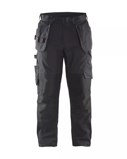 Pantalon maintenance +stretch avec poches flottantes Blåkläder 1496 Noir/Rouge Blaklader - 149613309956C