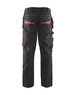 Pantalon maintenance +stretch avec poches flottantes Blåkläder 1496 Noir/Rouge Blaklader - 149613309956C