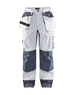 Pantalon artisan bicolore Blåkläder 1503 Blanc/Gris clair Blaklader - 150318601094C