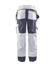 Pantalon artisan bicolore Blåkläder 1503 Blanc/Gris clair Blaklader - 150318601094C