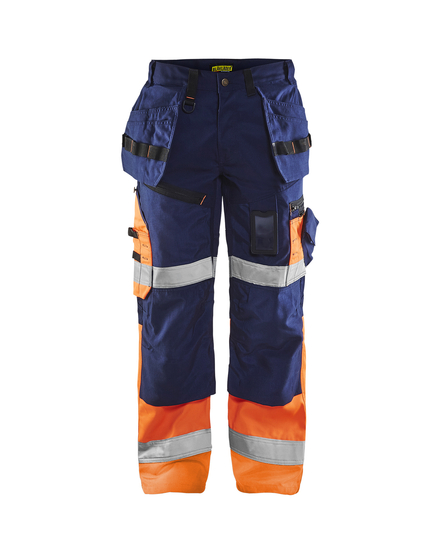 Pantalon artisan haute-visibilité Blåkläder 1508 Marine/Orange fluo Blaklader - 150818608953C