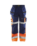Pantalon artisan haute-visibilité Blåkläder 1508 Marine/Orange fluo Blaklader - 150818608953C
