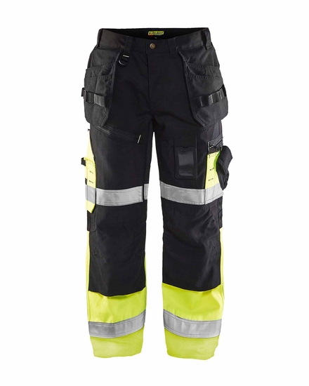 Pantalon artisan haute-visibilité Blåkläder 1508 Noir/Jaune fluo Blaklader - 150818609933C