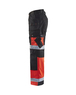 Pantalon artisan haute-visibilité Blåkläder 1508 Noir/Rouge fluo Blaklader - 150818609955C