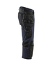 Pantacourt artisan stretch 4D Blåkläder 1521 Marine foncé/Noir Blaklader - 152116458699C