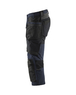 Pantacourt artisan stretch 4D Blåkläder 1521 Marine foncé/Noir Blaklader - 152116458699C