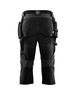 Pantacourt artisan stretch 4D Blåkläder 1521 Noir/Gris foncé Blaklader - 152116459998C