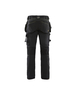 Pantalon artisan stretch 4D Blåkläder 1522 Noir/Jaune fluo Blaklader - 152216459933C