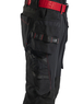 Pantalon artisan stretch 4D Blåkläder 1522 Noir/Rouge Blaklader - 152216459956C