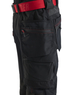 Pantalon artisan stretch 4D Blåkläder 1522 Noir/Rouge Blaklader - 152216459956C