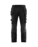 Pantalon artisan stretch 4D Blåkläder 1522 Noir/Gris foncé Blaklader - 152216459998C