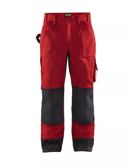 Pantalon artisan bicolore Blåkläder 1523 Rouge/Noir Blaklader - 152318605699C