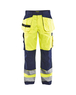 Pantalon artisan haute-visibilité Blåkläder 1533 Jaune fluo/Marine Blaklader - 153318603389C