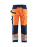 Pantalon artisan haute-visibilité Blåkläder 1533 Orange fluo/Marine Blaklader - 153318605389C