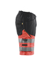Short haute-visibilité +stretch Blåkläder 1541 Noir/Rouge fluo Blaklader - 154118119955C
