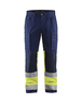 Pantalon artisan haute-visibilité +stretch Blåkläder 1551 Marine/Jaune fluo Blaklader - 155118118933C