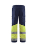 Pantalon artisan haute-visibilité +stretch Blåkläder 1551 Marine/Jaune fluo Blaklader - 155118118933C