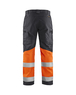 Pantalon artisan haute-visibilité +stretch Blåkläder 1551 Gris moyen/Orange fluo Blaklader - 155118119653C