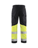 Pantalon artisan haute-visibilité +stretch Blåkläder 1551 Noir/Jaune fluo Blaklader - 155118119933C