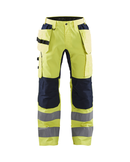 Pantalon artisan haute-visibilité +stretch Blåkläder 1552 Jaune fluo/Marine Blaklader - 155218113389C