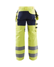 Pantalon artisan haute-visibilité +stretch Blåkläder 1552 Jaune fluo/Marine Blaklader - 155218113389C