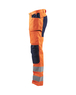 Pantalon artisan haute-visibilité +stretch Blåkläder 1552 Orange fluo/Marine Blaklader - 155218115389C