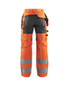 Pantalon artisan haute-visibilité +stretch Blåkläder 1552 Orange fluo/Gris anthracite Blaklader - 155218115396C