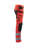 Pantalon artisan haute-visibilité +stretch Blåkläder 1552 Rouge fluo/Noir Blaklader - 155218115599C