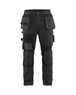 Pantalon artisan +stretch Blåkläder 1554 Gris Foncé/Noir Blaklader - 155418609899C