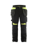 Pantalon artisan Blåkläder 1555 Noir/Jaune fluo Blaklader - 155518609933C