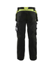 Pantalon artisan Blåkläder 1555 Noir/Jaune fluo Blaklader - 155518609933C