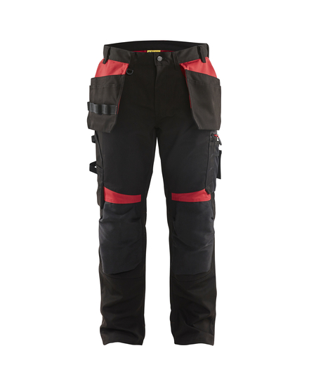 Pantalon artisan Blåkläder 1555 Noir/Rouge Blaklader - 155518609956C