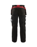 Pantalon artisan Blåkläder 1555 Noir/Rouge Blaklader - 155518609956C