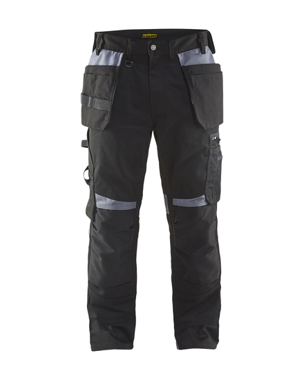 Pantalon artisan Blåkläder 1555 Noir/Gris clair Blaklader - 155518609994C