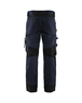 Pantalon artisan sans poches flottantes Blåkläder 1556 Marine foncé/Noir Blaklader - 155618608699C