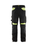 Pantalon artisan sans poches flottantes Blåkläder 1556 Noir/Jaune fluo Blaklader - 155618609933C