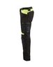 Pantalon artisan sans poches flottantes Blåkläder 1556 Noir/Jaune fluo Blaklader - 155618609933C