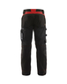 Pantalon artisan sans poches flottantes Blåkläder 1556 Noir/Rouge Blaklader - 155618609956C