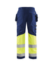 Pantalon artisan haute-visibilité +stretch Blåkläder 1558 Marine/Jaune fluo Blaklader - 155818118933C