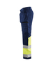 Pantalon artisan haute-visibilité +stretch Blåkläder 1558 Marine/Jaune fluo Blaklader - 155818118933C