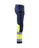 Pantalon artisan haute-visibilité +stretch Blåkläder 1558 Marine/Jaune fluo Blaklader - 155818118933C