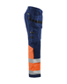 Pantalon artisan haute-visibilité +stretch Blåkläder 1558 Marine/Orange fluo Blaklader - 155818118953C