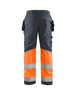 Pantalon artisan haute-visibilité +stretch Blåkläder 1558 Gris moyen/Orange fluo Blaklader - 155818119653C