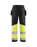Pantalon artisan haute-visibilité +stretch Blåkläder 1558 Noir/Jaune fluo Blaklader - 155818119933C