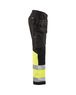 Pantalon artisan haute-visibilité +stretch Blåkläder 1558 Noir/Jaune fluo Blaklader - 155818119933C