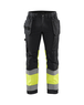 Pantalon artisan haute-visibilité +stretch Blåkläder 1558 Noir/Jaune fluo Blaklader - 155818119933C