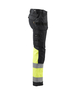Pantalon artisan haute-visibilité +stretch Blåkläder 1558 Noir/Jaune fluo Blaklader - 155818119933C