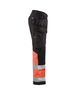 Pantalon artisan haute-visibilité +stretch Blåkläder 1558 Noir/Rouge fluo Blaklader - 155818119955C