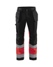 Pantalon artisan haute-visibilité +stretch Blåkläder 1558 Noir/Rouge fluo Blaklader - 155818119955C